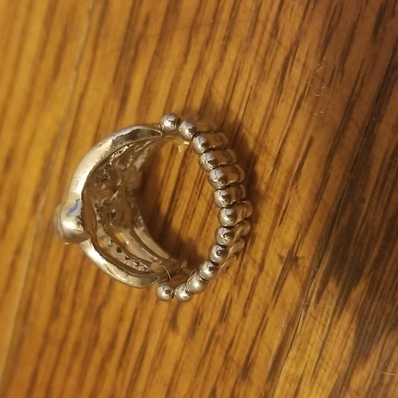 Adjustable Rhinestone Ring - Picture 2 of 2